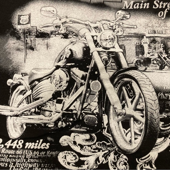 Route 66 Graphic T-Shirt Big Bang Made in USA XL Motorcycle - Picture 11 of 16